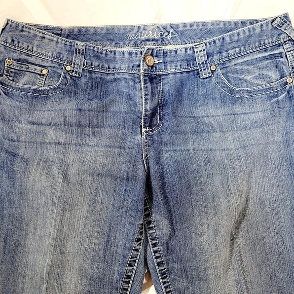 Maurices Plus Size Denim Jeans Womens Size 20 Long - Picture 4 of 9